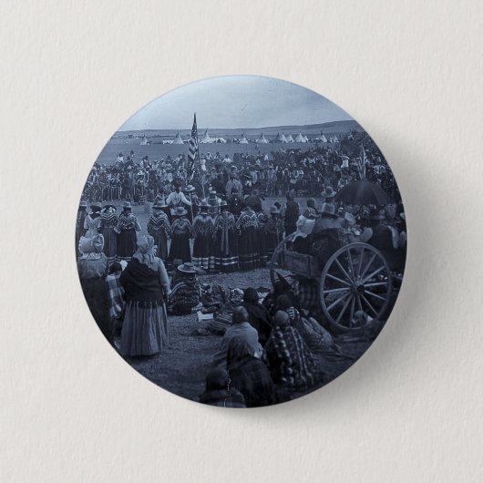 ブラックフット族の選択のダンス 缶バッジ (正面)