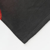 ブラックフバークnm上の3個のイチゴ フリースブランケット (角)