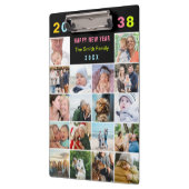 ブラックフモダンァミリーフォトコラージュカスタム文字 クリップボード (左)