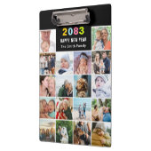 ブラックフモダンァミリーフォトコラージュカスタム文字 クリップボード (左)