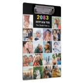 ブラックフモダンァミリーフォトコラージュカスタム文字 クリップボード (右)