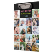 ブラックフモダンァミリーフォトコラージュカスタム文字 クリップボード (左)