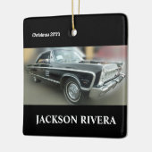 ブラックフューリークラシック車 セラミックオーナメント (左)