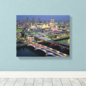 ブラックフライアル橋 キャンバスプリント (インサイチュ (ウッドフロア))