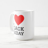 ブラックフライデーが好き コーヒーマグカップ (正面左)
