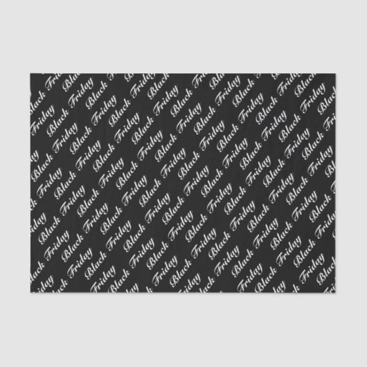 ブラックフライデーの販売パターン 薄葉紙 (正面)