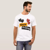 ブラックフライデーの風船 - 大きな取引、さらに大きなスタイル! Tシャツ (正面フル)