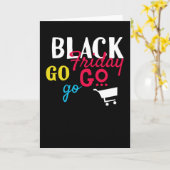 ブラックフライデーゴーゴーショッピング カード (黄色い花)