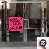 ブラックフライデーサイバーマンデーセール ウィンドウサイン (オフィスドア)