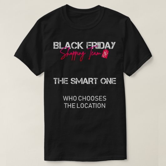 ブラックフライデーショッピングチーム頭が切れる- The One Tシャツ (デザイン正面)