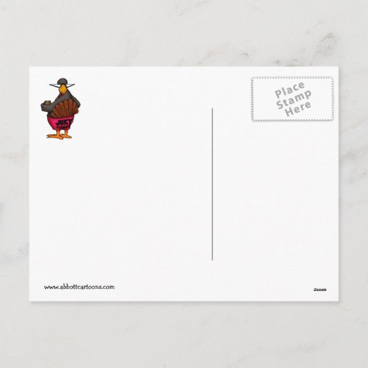 ブラックフライデーショッピングユーモアポストカード シーズンポストカード (裏面)