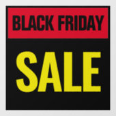 ブラックフライデーシンプルセールRed & Yellow ウィンドウサイン (シート)