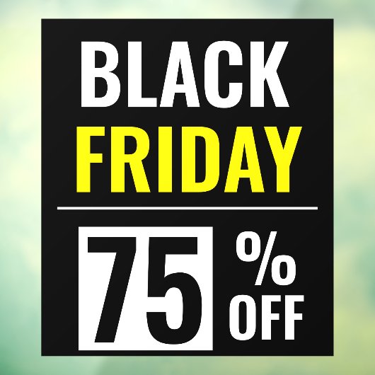 ブラックフライデーストア販売割引 ウィンドウサイン (シート3)