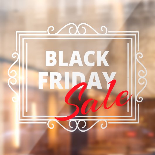 ブラックフライデーストア赤と白販売 ウィンドウサイン (シート2)