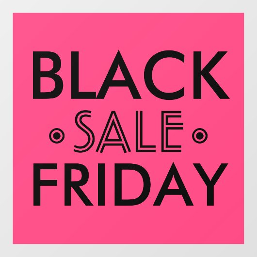 ブラックフライデーセールのウィンドウ ウィンドウサイン (シート)