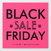 ブラックフライデーセールのウィンドウ ウィンドウサイン (シート)