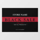 ブラックフライデーセールのウィンドウ ウィンドウサイン (シート)