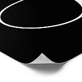 ブラックフライデーセールのサイン、小売販売の20%オフ ポスター (角)