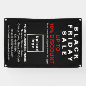 ブラックフライデーセールのブラックバナー 横断幕 (横)