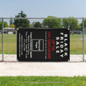 ブラックフライデーセールのブラックバナー 横断幕 (インサイチュ)