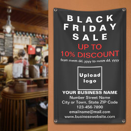 ブラックフライデーセールのブラックバナー 横断幕