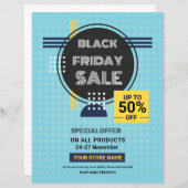 ブラックフライデーセールフライヤーテンプレート (正面/裏面)