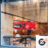 ブラックフライデーセール店のウィンドウの固定 ウィンドウサイン (カフェ窓)