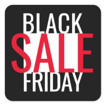 ブラックフライデーセール白黒赤ミニマル