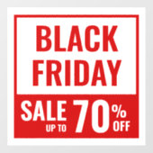 ブラックフライデーセール モダンな大胆な小売業 ウィンドウサイン (シート)