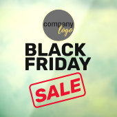 ブラックフライデーセール 大胆な ビジネス ロゴ マーケティング ウィンドウサイン (シート3)