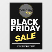 ブラックフライデーセール 大胆な ビジネス ロゴ マーケティング ウィンドウサイン (シート)