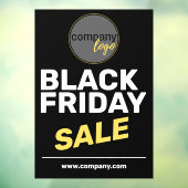 ブラックフライデーセール 大胆な ビジネス ロゴ マーケティング ウィンドウサイン (シート3)