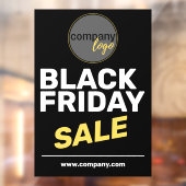 ブラックフライデーセール 大胆な ビジネス ロゴ マーケティング ウィンドウサイン (シート2)
