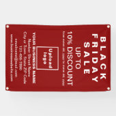 ブラックフライデーセール(赤いバナー) 横断幕 (横)