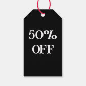 ブラックフライデーセール% OFF割引 ギフトタグ (裏面)