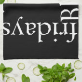 ブラックフライデーデザイン キッチンタオル (折り畳み)