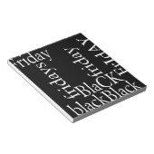 ブラックフライデーデザイン ノートパッド (アングル)