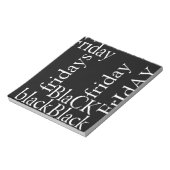 ブラックフライデーデザイン ノートパッド (回転)