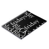 ブラックフライデーデザイン ノートブック (左側)