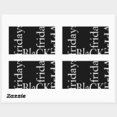 ブラックフライデーデザイン 長方形シール (シート)