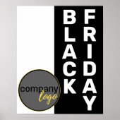 ブラックフライデービジネスロゴショッピングプロモーション ポスター (正面)