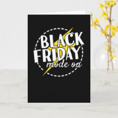 ブラックフライデーモードオンディールショッピング カード (黄色い花)