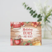 ブラックフライデー&サイバー月曜日 ポストカード (スタンド正面)