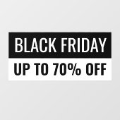 ブラックフライデー シンプル おしゃれな プロフェッショナル ストア ウィンドウサイン (シート)