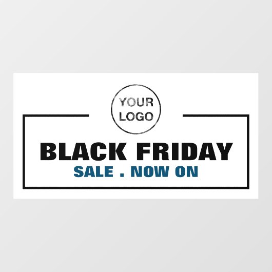 ブラックフライデー セールとビジネス ロゴ ウィンドウサイン (シート)