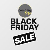 ブラックフライデー セール 太字 ビジネス ロゴ マーケティング ウィンドウサイン (シート)