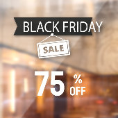 ブラックフライデー 店舗セール 黒と白 ウィンドウサイン (シート2)