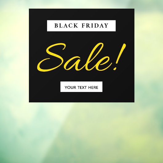 ブラックフライデー 店舗 販売 看板 テキストを追加 現代 ウィンドウサイン (シート3)