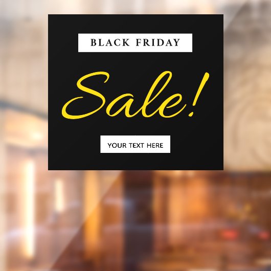 ブラックフライデー 店舗 販売 看板 テキストを追加 現代 ウィンドウサイン (シート2)