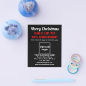 ブラックフライヤーでのビジネスのクリスマスセール チラシ (シングル)
